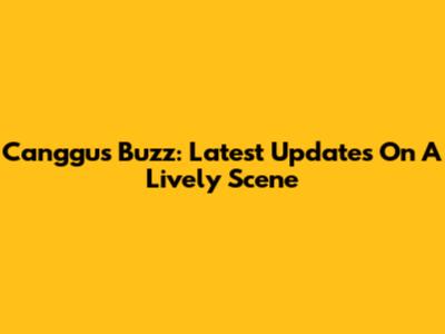 Canggu's Buzz: Latest Updates On A Lively Scene