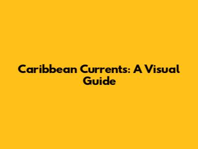 Caribbean Currents: A Visual Guide