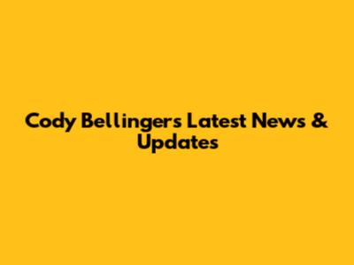 Cody Bellinger's Latest News & Updates