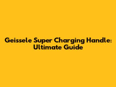 Geissele Super Charging Handle: Ultimate Guide