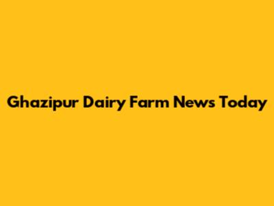 Ghazipur Dairy Farm News Today