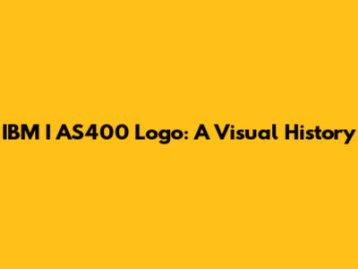 IBM I AS400 Logo: A Visual History