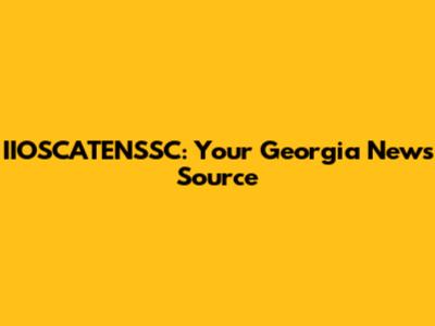 IIOSCATENSSC: Your Georgia News Source