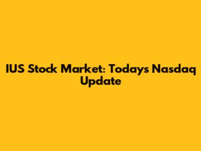 IUS Stock Market: Today's Nasdaq Update