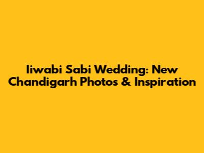 Iiwabi Sabi Wedding: New Chandigarh Photos & Inspiration