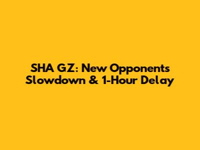 SHA GZ: New Opponent's Slowdown & 1-Hour Delay