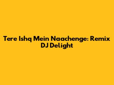 Tere Ishq Mein Naachenge: Remix DJ Delight